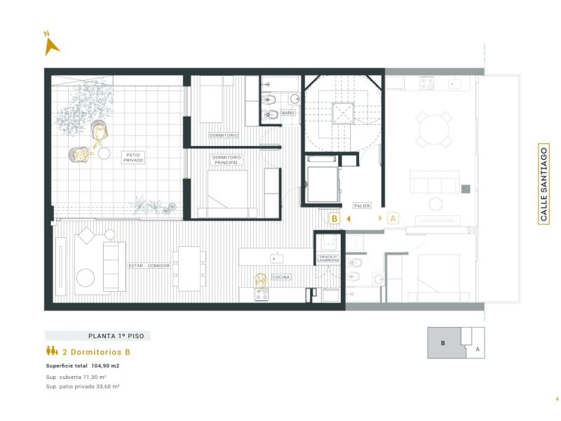 4.-Planta-1o-piso-B-2-Dormitorios-con-patio-scaled