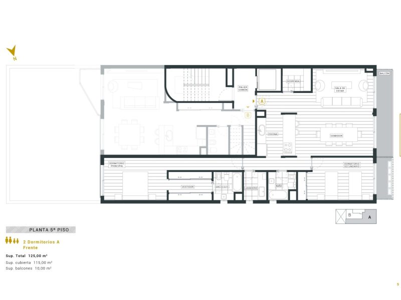 9.-Planta-5o-piso-2-dormitorios-frente-scaled